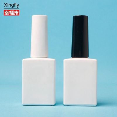 15ml Botol Polish Kuku Kosong Gel Polish Dengan Sikat Putih Botol Polish Kuku Kosong
