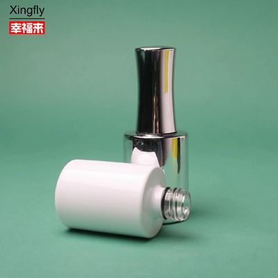 Kaca 15ml botol cat kuku khusus dibuat lapisan UV dengan sikat dan tutup