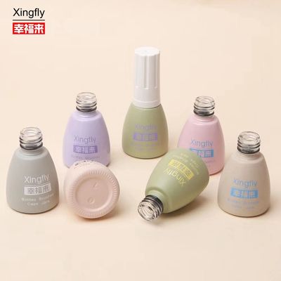 Benar 12ml Luxury Empty Gel Glass Nail Polish Botol Custom Logo Square Nail Polish Botol