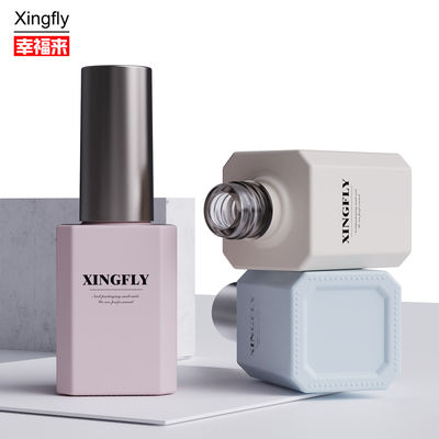 Botol 15ml cat kuku kemasan kosmetik UV kosong Botol cat kuku dengan sikat