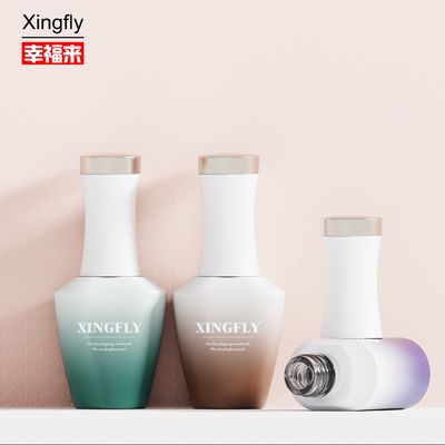 12ml Gel Polish kuku botol kaca Disesuaikan tahan lama unik kosong botol Polish kuku