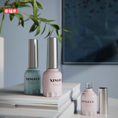 12ml Botol Polish Kuku Kontainer Bulat Gel UV Botol Kaca Lukisan Kuku