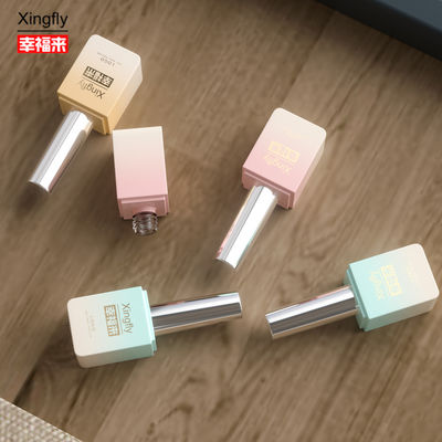 Harga yang pantas Gel Polish Square Botol Industri Kecantikan Dan Kosmetik 13ml UV Gel Polish Botol Kaca on line