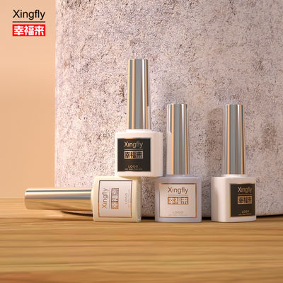Botol Polish Kuku 7ml Menonjol Dengan Desain Kaca persegi yang Disesuaikan