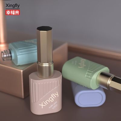 Botol Polish kuku 10ml Custom Printed UV Gel Botol Polish kuku dengan tutup sikat
