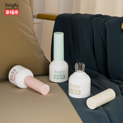 10ml Botol Polish kuku Gel Bulat Polish UV Sesuaikan LOGO Botol Kaca