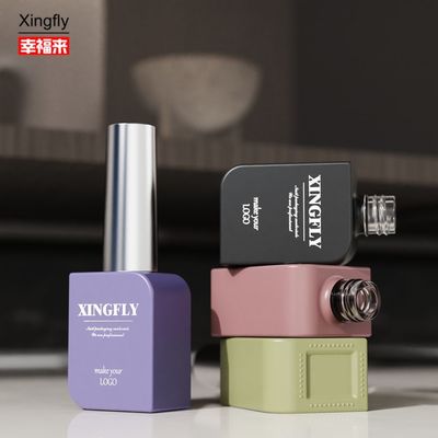 Klasik 10ml Square Unik Kosong Kaca Kuku Botol Gel Polish Container