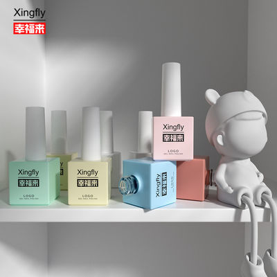 17ml Custom LOGO Warna UV Gel Kosong Gel Kuku Botol Datang Dengan Tutup Sikat