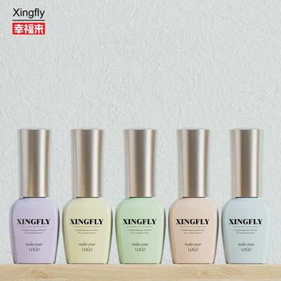 15ml Gel Nail Polish Botol Kaca Desain Khusus Kosong Untuk Nail Polish Dengan Cap Dan Sikat
