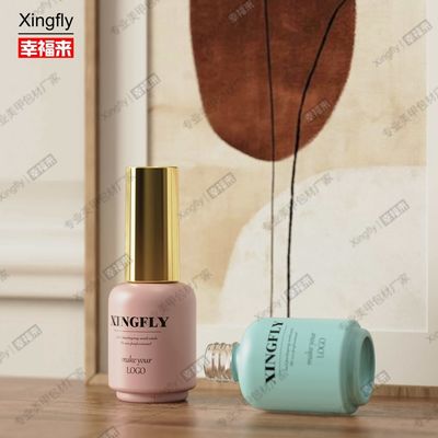 17ml Gel Nail Polish Custom Logo Botol Mewah Kontainer Kemasan Botol Gel Polish