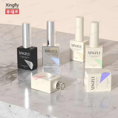 12ml Square Brand New Opsional Aksesoris Cat Eye Gel UV Nail Polish Botol Kosong
