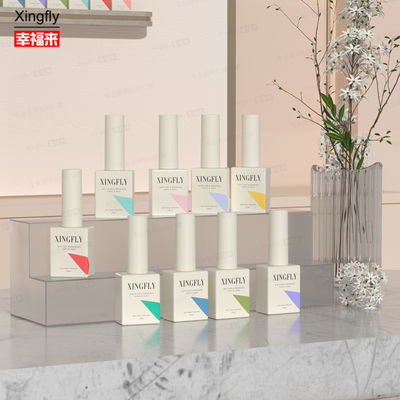 12ml Square Gel Polish Empty Nail Varnish UV Polish Botol Kaca Dengan Tutup Sikat