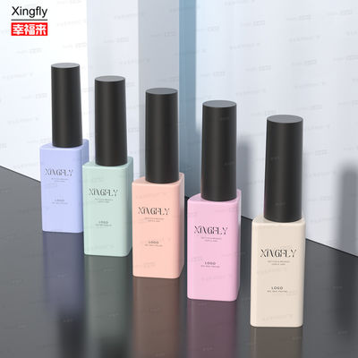12ml Custom Triangle Wholesale Empty UV Nail Gel Botol Polish dengan Tutup Sikat