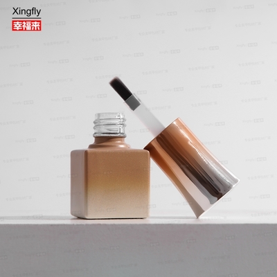 Harga yang pantas 7ml UV Gel Nail Polish Glass Bottles With Cap Brush Empty Bottle Factory Direct on line